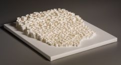 Italian Hilltown, cut paper